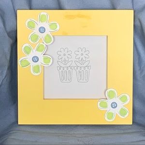 Lareaux Yellow Floral Picture Frame